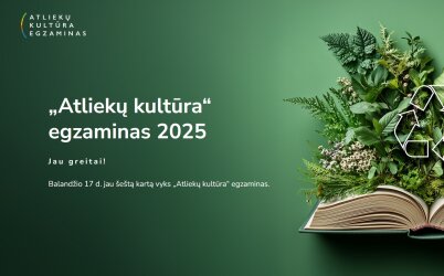 Prasidėjo registracija į 6-ąjį Atliekų kultūros egzaminą