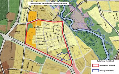 Informacija apie planuojamą rengti kvartalo prie Kosmonautų g. tęsinio iki Pievų ir Rokiškio...
