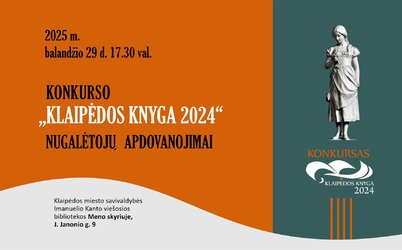 Konkurso „Klaipėdos knyga 2024“ nugalėtojų apdovanojimai