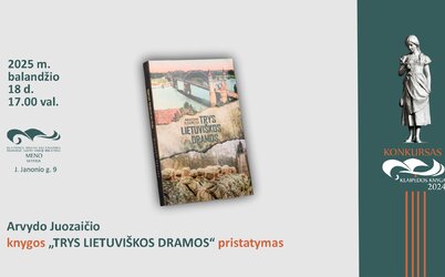 Balandžio 15–18 d. „Klaipėdos knyga 2024“ knygų pristatymų programa