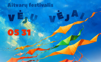 Festivalis „Vėjų vėjai“: aitvaruose Taravos Anikė ir bendruomeninis aitvaro tapymas