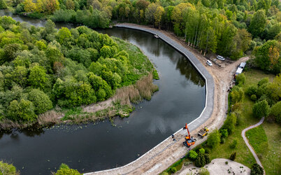Keičiasi Danės pakrantės: baigiami kranto sutvirtinimo darbai, planuojamos pikniko vietos