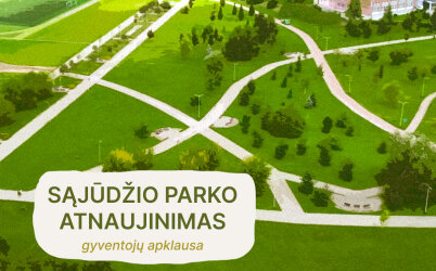 Gyventojų apklausa apie Sąjūdžio parko atnaujinimą