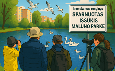 Nemokamas renginys „Sparnuotas iššūkis Malūno parke“
