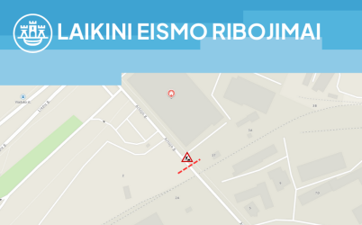Laikini eismo ribojimai Artojo g.