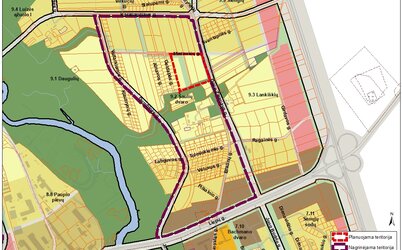 Priimtas sprendimas rengti vietovės lygmens teritorijų planavimo dokumentą – Teritorijos tarp D....