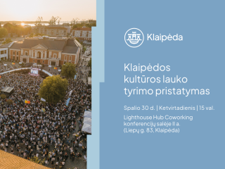 Vyks Klaipėdos kultūros lauko tyrimo pristatymas