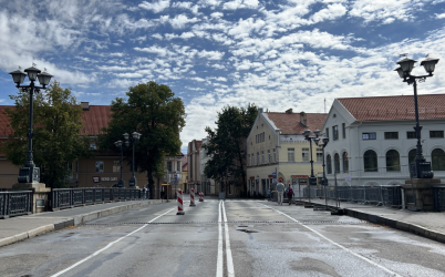 Bus atliekamas Biržos tilto profilaktinis pakėlimas