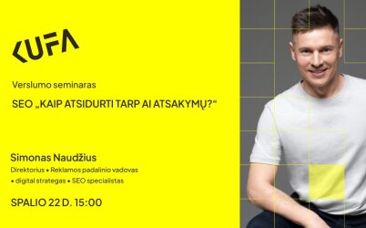 Praktinis verslumo seminaras „ SEO | KAIP ATSIDURTI TARP AI ATSAKYMŲ?”