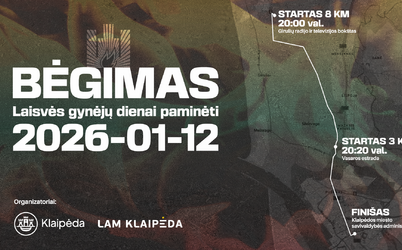 Prasidėjo nemokama registracija į bėgimą Laisvės gynėjų dienai paminėti Klaipėdoje 