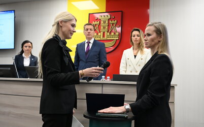 Prisiekė nauja Klaipėdos miesto tarybos narė