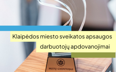 Kviečia teikti kandidatūras Klaipėdos miesto sveikatos apsaugos darbuotojų apdovanojimams