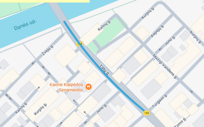 Laikini eismo ribojimai Tiltų g.