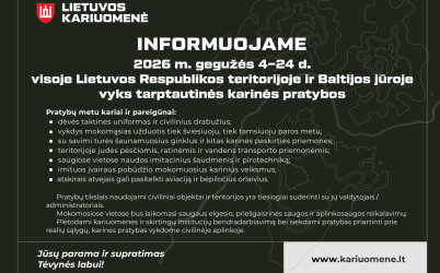Vyks tarptautinės karinės pratybos
