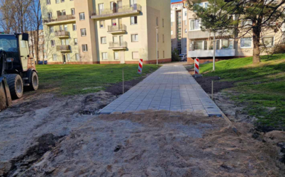 Klaipėdos miesto savivaldybė atnaujina šaligatvius: darbai vyksta visame mieste