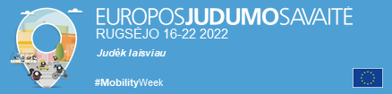 Darnaus judumo savaitė Klaipėdoje rugsėjo 16-22 d.